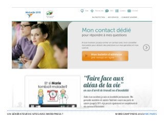 UN GÉNÉRATEUR DE SITES AVEC WORDPRESS ? WORDCAMP PARIS 2015 #WCPARIS
 