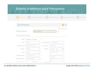 UN GÉNÉRATEUR DE SITES AVEC WORDPRESS ? WORDCAMP PARIS 2015 #WCPARIS
 
