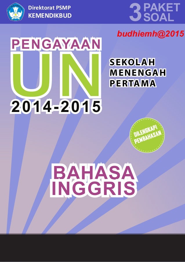 Un Bahasa Iinggris Smp 2015