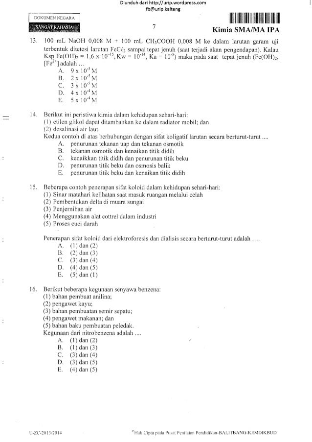 Contoh Soal Kimia Dalam Kehidupan Sehari Hari - Guru Paud