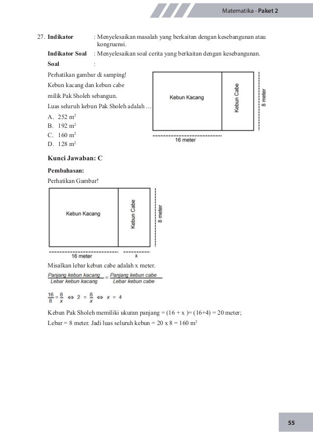 Luas Kebun Pak Amin Adalah Goreng