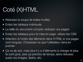Un site web rapide ? 