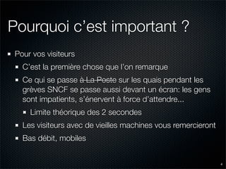 Un site web rapide ? 