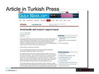 Article in Turkish Press 