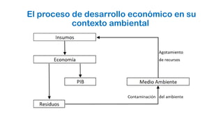 El proceso de desarrollo económico en su
contexto ambiental
 