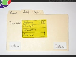 Engenharia de Usabilidade / Marcello Cardoso
 