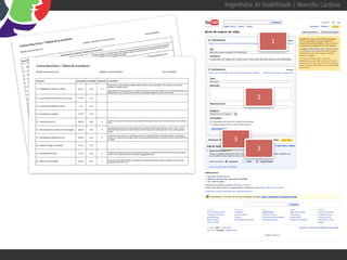 Engenharia de Usabilidade / Marcello Cardoso




                 1




            2




   3
            3
 