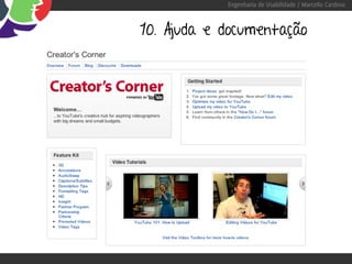 Engenharia de Usabilidade / Marcello Cardoso



10. Ajuda e documentação
 