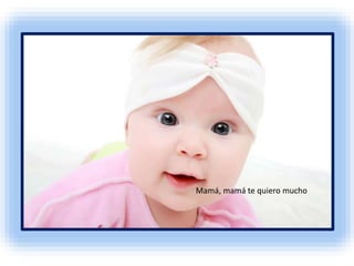 Mamá, mamá te quiero mucho
 