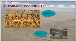 ACTIVIDADES ECONÓMICAS
ganaderìa
minería
 