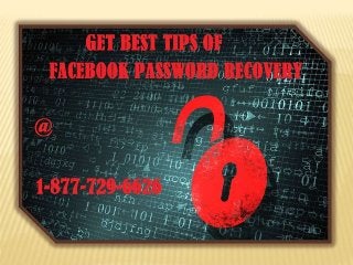 Unable to do facebook reset password  call 1 877-729-6626 toll-free