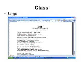 Class Songs 