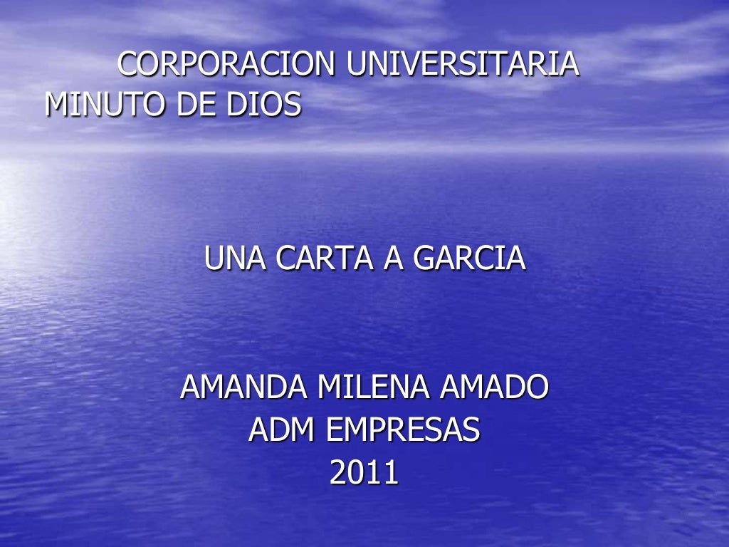 Una carta a garcia