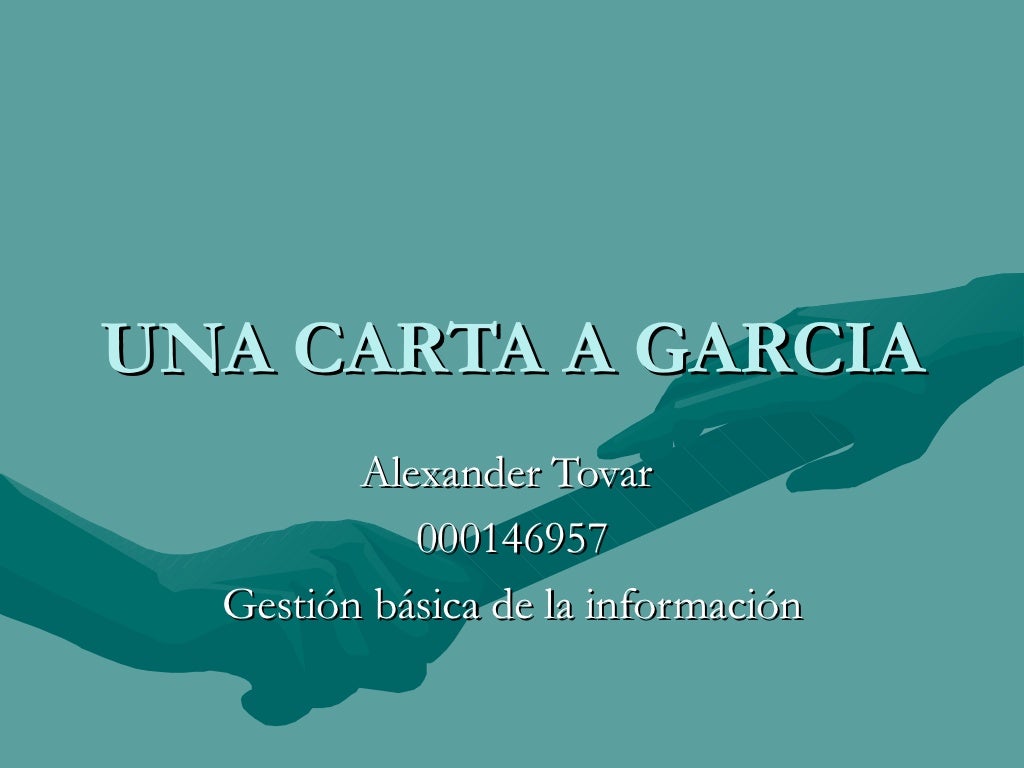 Una carta a garcia