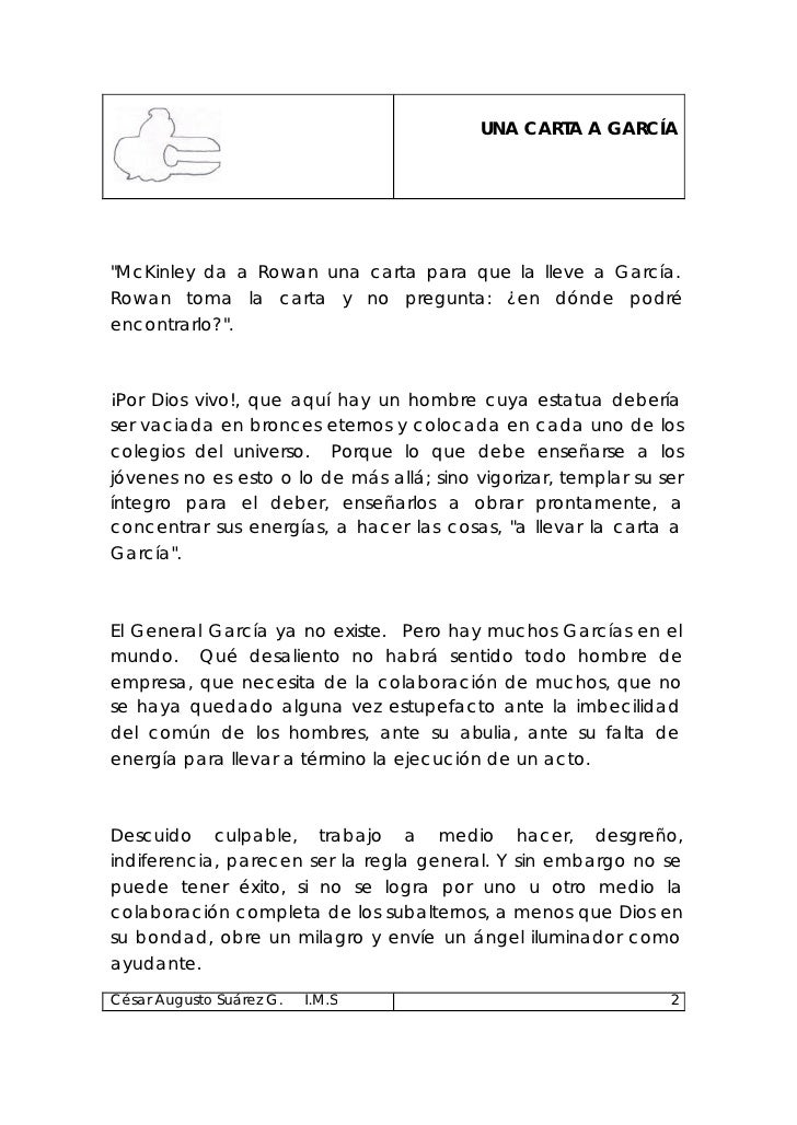 Una carta a_garcia