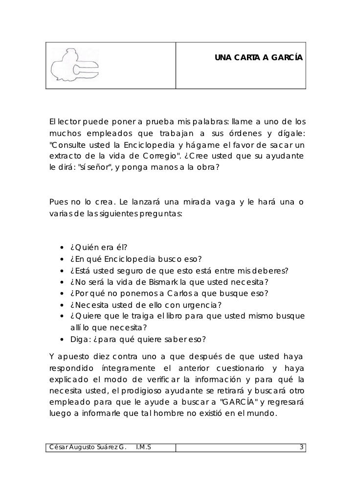 Una carta a_garcia