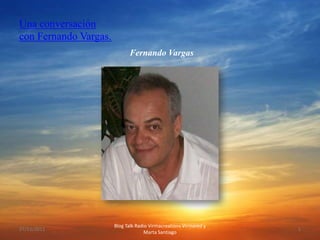 Una conversación con Fernando Vargas