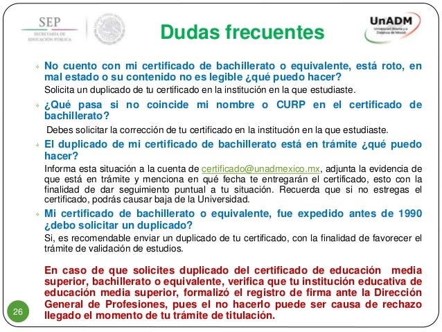 UnADM Requisitos de Ingreso 2016 1