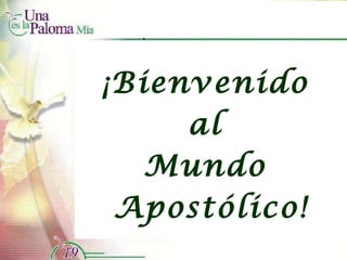 ¡Bienvenido  al  Mundo  Apostólico! 