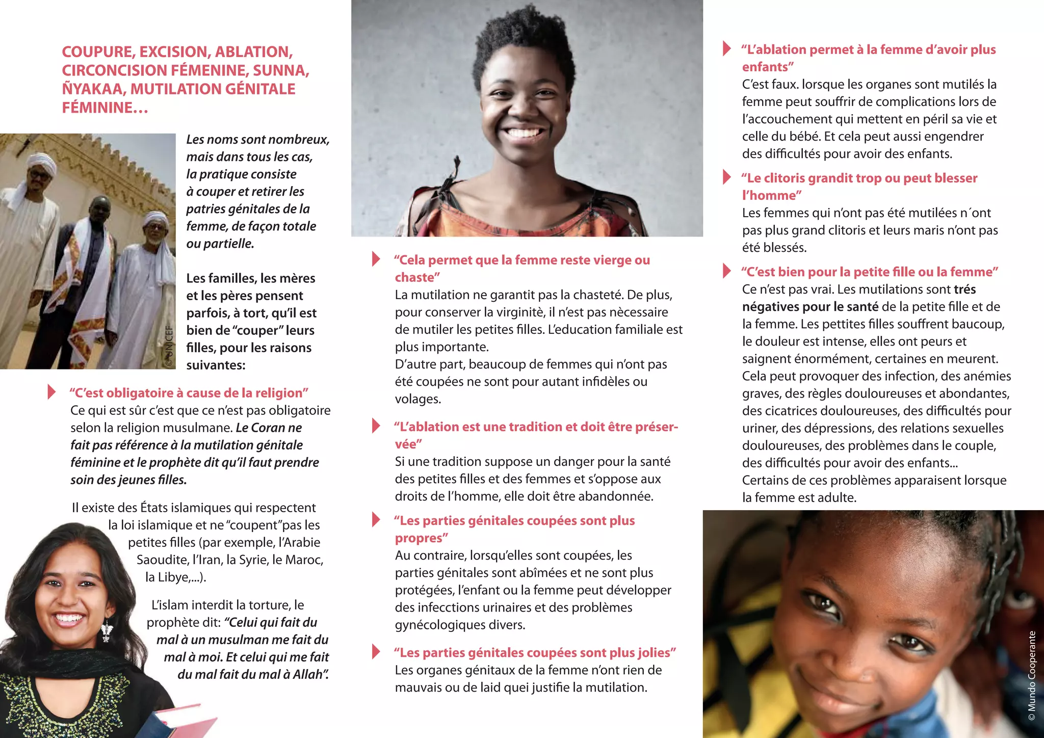 Mutilation Génitale Feminine - Information pour la santé des femmes et ...