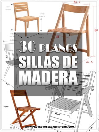 local Tableta Kosciuszko Una guía con 30 planos para hacer sillas de madera