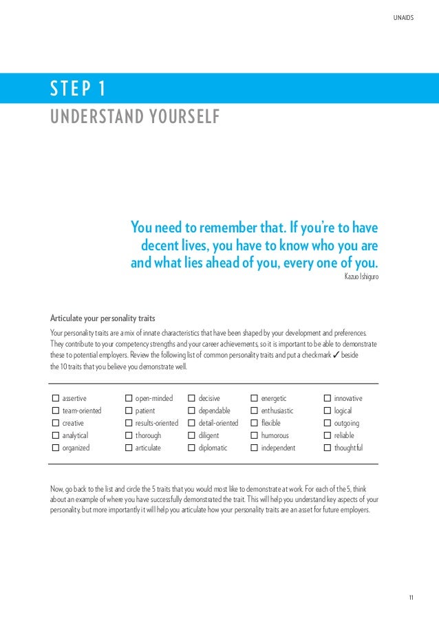 why is understanding yourself important in your career development