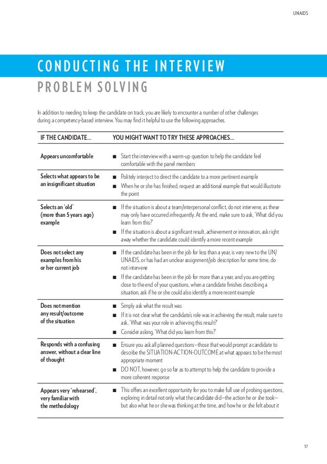 unaids cbi guide for panel members situation action outcome examples