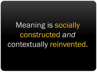 From Information to Innovative Knowledge: Experiences from an Open Seminar