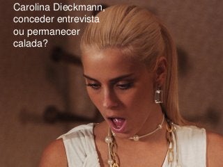 MARKETING | Marketing Digital | Professor Gutenberg Almeida 
RelaçõesPúblicas:éummodoespecíficodeapresentarinformaçãosobreumproduto,marca,empresaoupolíticaquevisainfluenciaraatitudedeumaaudiênciaparaumacausa, posiçãoouatuação. 
Google | Youtube |Facebook |Blog |E-mail 
Carolina Dieckmann, 
conceder entrevista 
ou permanecer 
calada?  