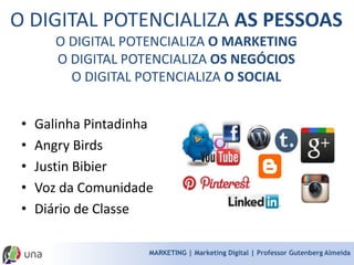 MARKETING | Marketing Digital | Professor Gutenberg Almeida 
Quais os desafios que você enfrenta atualmente?  