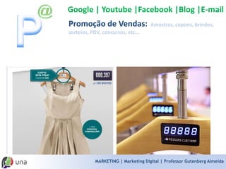 MARKETING | Marketing Digital | Professor Gutenberg Almeida 
Me interesso em marketing digital e mídias sociais para: 
Ampliar o relacionamento com os clientes 
8 
89% 
Vender mais com a ajuda da internet 
7 
78% 
Construir a presença digital de uma marca (ou de uma pessoa) 
3 
33% 
Saber as Tendências 
2 
22% 
Quero saber o "pulo do gato", a receita de bola e a fórmula infalível 
3 
33% 
Outros 
0 
0%  