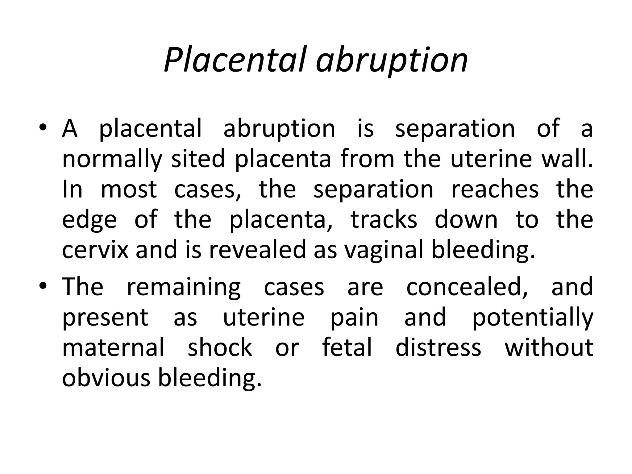Obstetric emergencies | PPTX