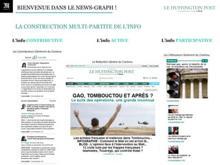 BIENVENUE DANS LE NEWS-GRAPH !


  LA CONSTRUCTION MULTI-PARTITE DE L’INFO

L’info CONTRIBUTIVE                                          L’info ACTIVE    	
  
                                                                                                        L’info PARTICIPATIVE     	
  




Les	
  Contributeurs	
  Génèrent	
  du	
  Contenu	
  
                                                                                                        Les	
  U-lisateurs	
  Génèrent	
  du	
  Contenu	
  

                                                        La	
  Rédac-on	
  Génère	
  du	
  Contenu	
  
 