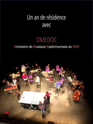 OMEDOC
Orchestre de Musique Expérimentale du DOC
Un an de résidence
avec
 