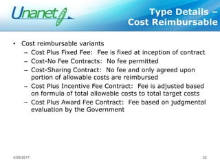Government Contracts 101 - Understanding the Basics of Contract Types | PDF
