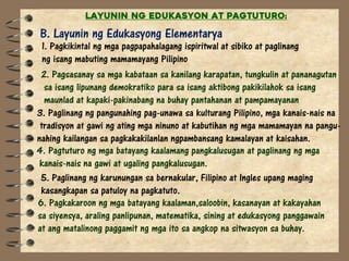 Objectives In Tagalog Kurikulum sa Asignaturang Filipino (Subject) | PDF
