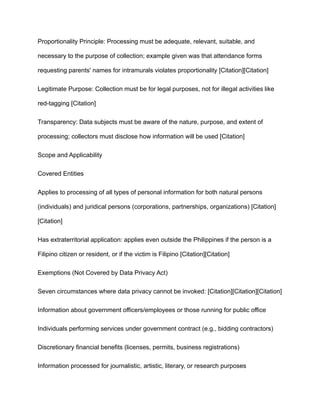 Comprehensive Overview of the Data Privacy Act (RA 10173) and Its Key ...