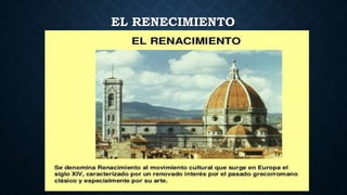 EL RENECIMIENTO
 