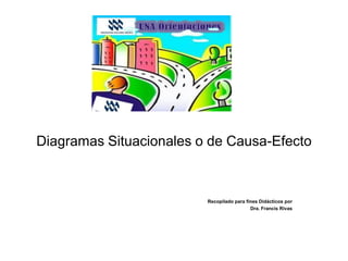 Diagramas Situacionales o de Causa-Efecto



                         Recopilado para fines Didácticos por
                                           Dra. Francis Rivas
 