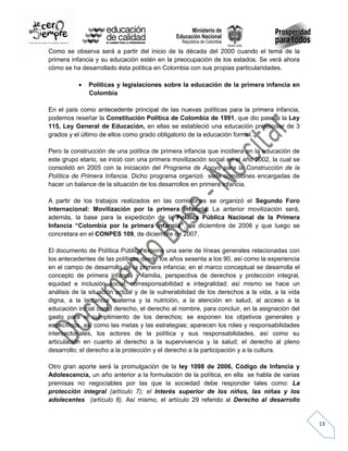 UNA PROPUESTA PEDAGÓGICA PARA LA EDUCACIÒN DE LA PRIMERA INFANCIA | PDF