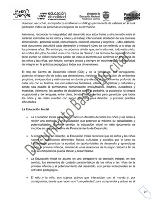 UNA PROPUESTA PEDAGÓGICA PARA LA EDUCACIÒN DE LA PRIMERA INFANCIA | PDF