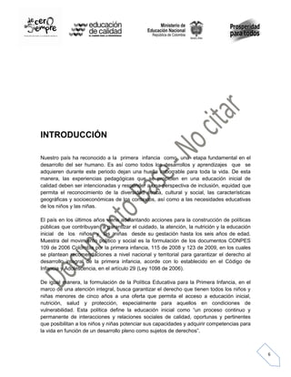 UNA PROPUESTA PEDAGÓGICA PARA LA EDUCACIÒN DE LA PRIMERA INFANCIA | PDF