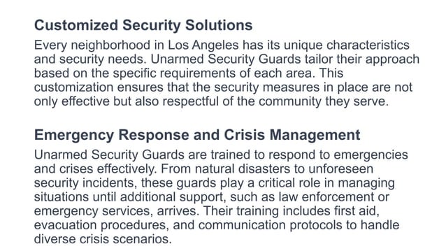 Crucial Role of Unarmed Security Guards in Los Angeles.pptx