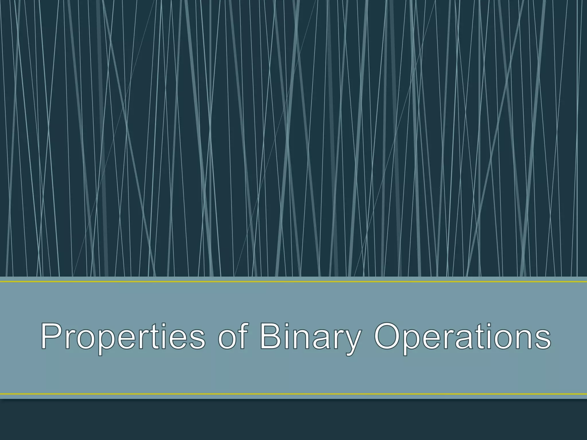 Unary and binary set operations | PPTX