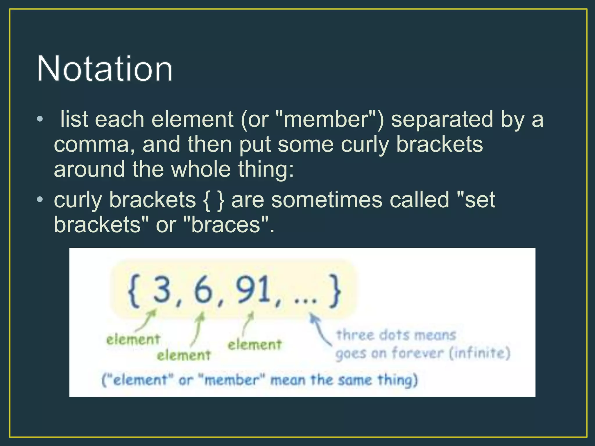 Unary and binary set operations | PPTX