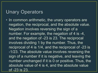 Unary and binary set operations | PPTX