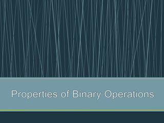 Unary and binary set operations | PPT