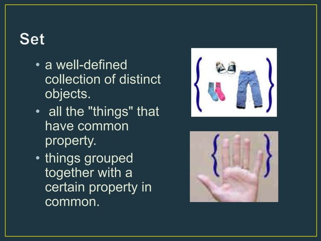 Unary and binary set operations | PPTX