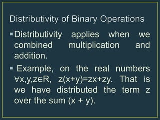 Unary and binary set operations | PPTX