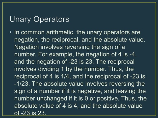 Unary and binary set operations | PPT